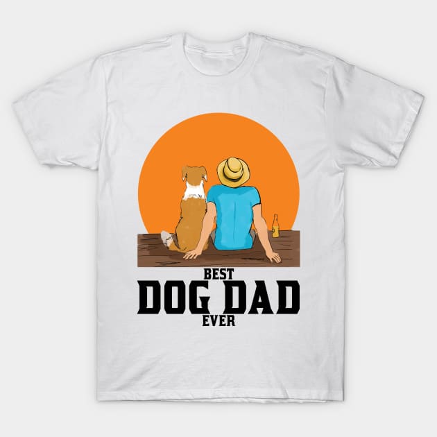 Best Dog Dad Ever T-Shirt by Issacart